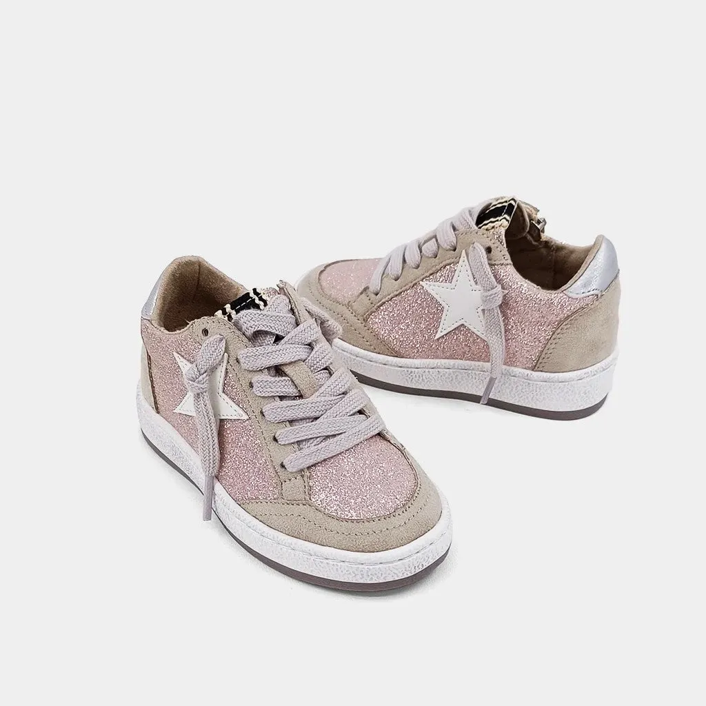 Paz Champagne Glitter Sneaker-Toddler