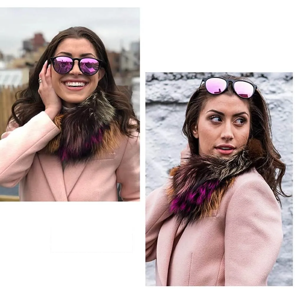 Polarized Sunglasses for Women Retro Oversized Round Frame Driving Sun Glasses 100% UV Blocking