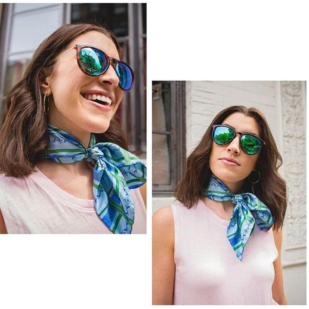 Polarized Sunglasses for Women Retro Oversized Round Frame Driving Sun Glasses 100% UV Blocking