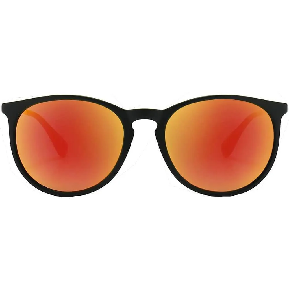 Polarized Sunglasses for Women Retro Oversized Round Frame Driving Sun Glasses 100% UV Blocking
