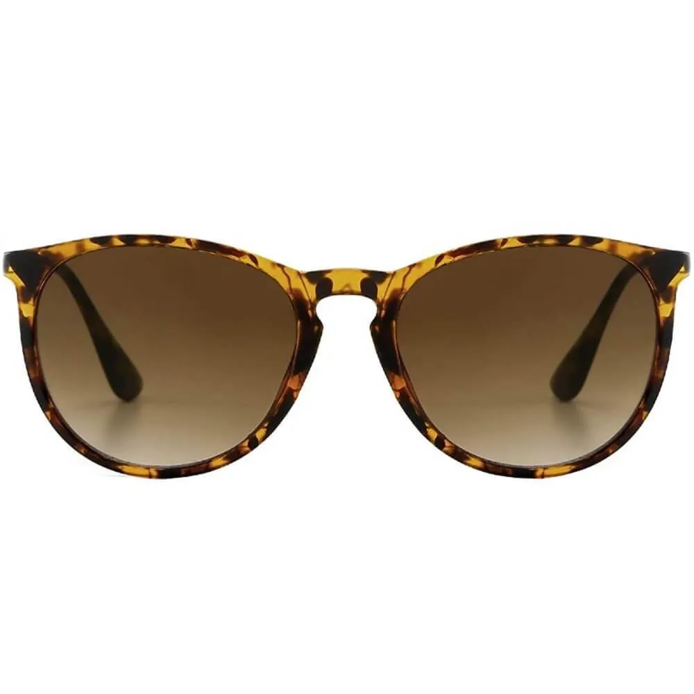 Polarized Sunglasses for Women Retro Oversized Round Frame Driving Sun Glasses 100% UV Blocking