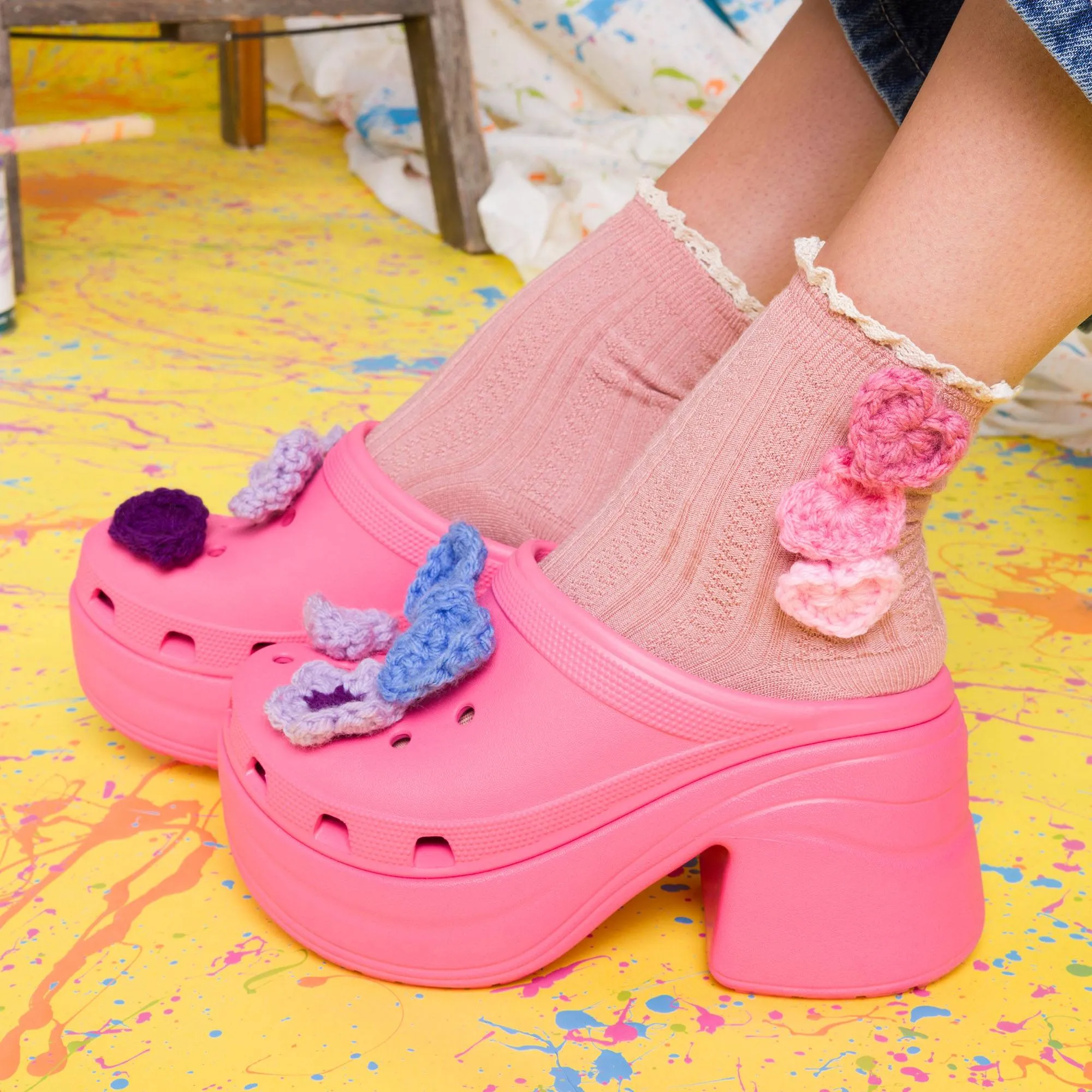 Red Heart Crochet Sock & Clog Charms
