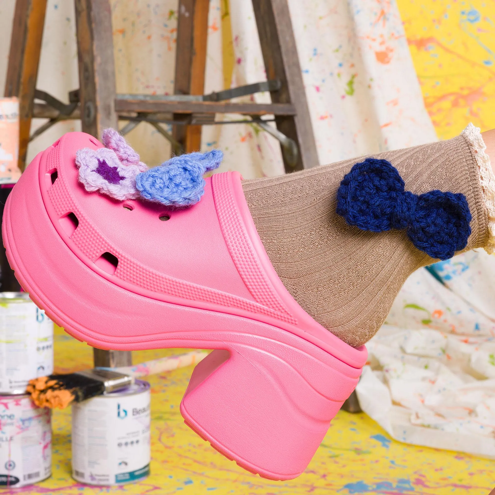 Red Heart Crochet Sock & Clog Charms
