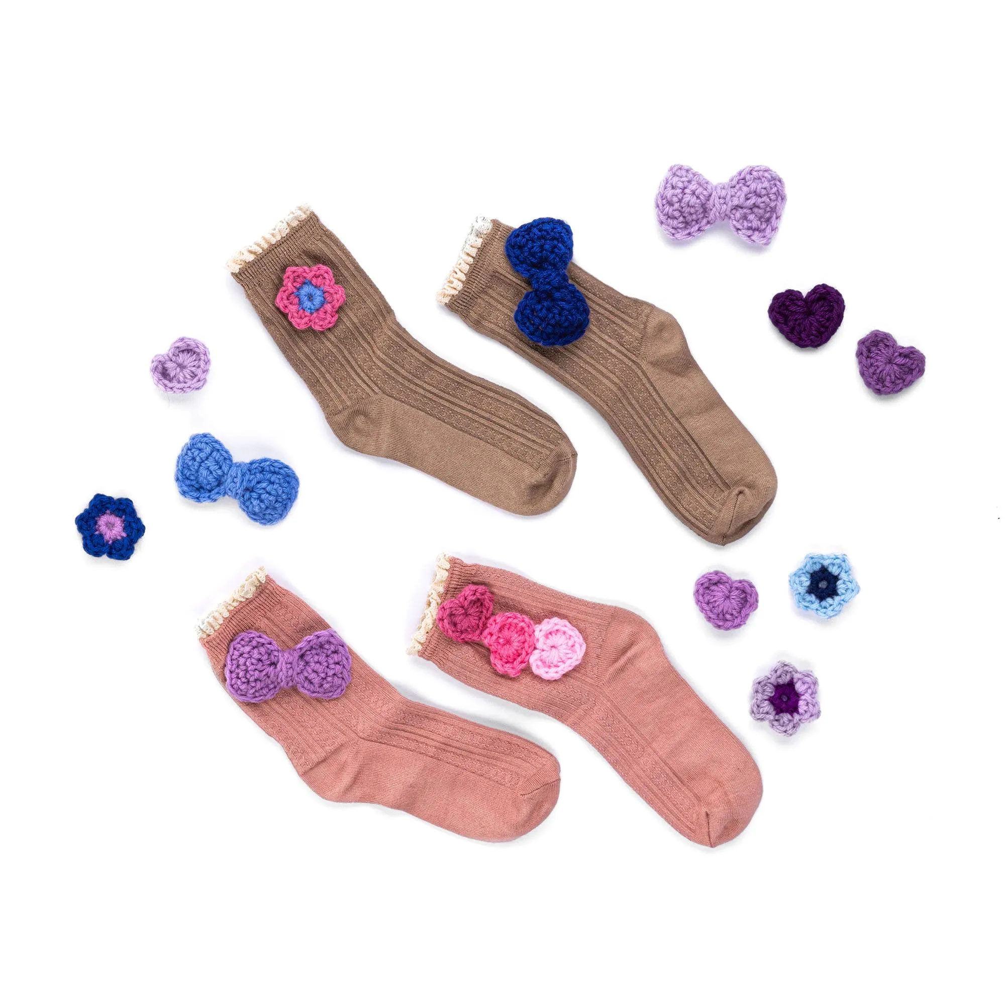 Red Heart Crochet Sock & Clog Charms