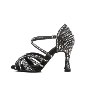 Rhinestone Latin Tango Dance Shoes