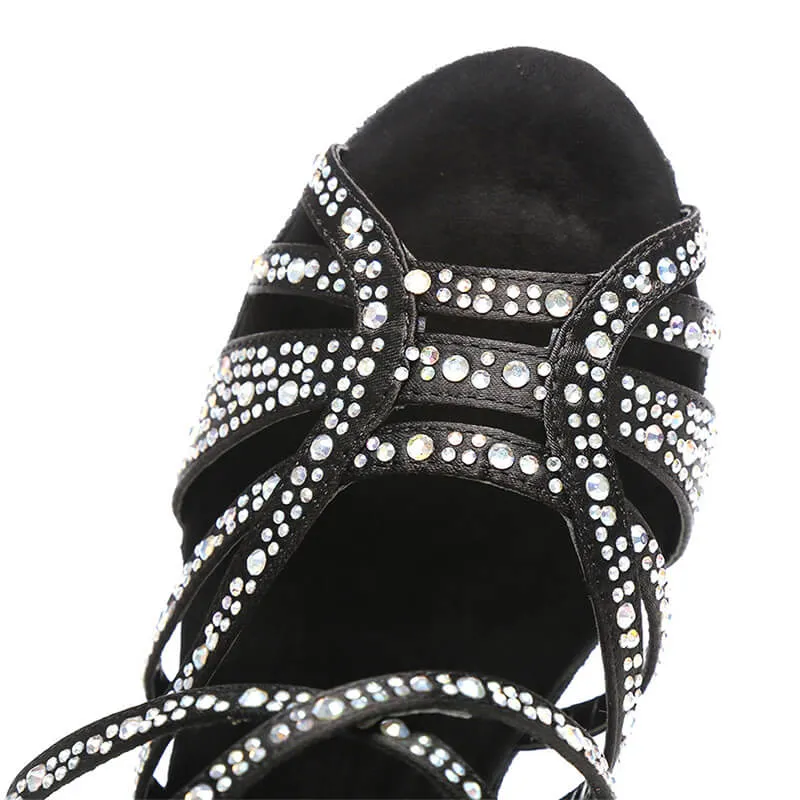 Rhinestone Latin Tango Dance Shoes
