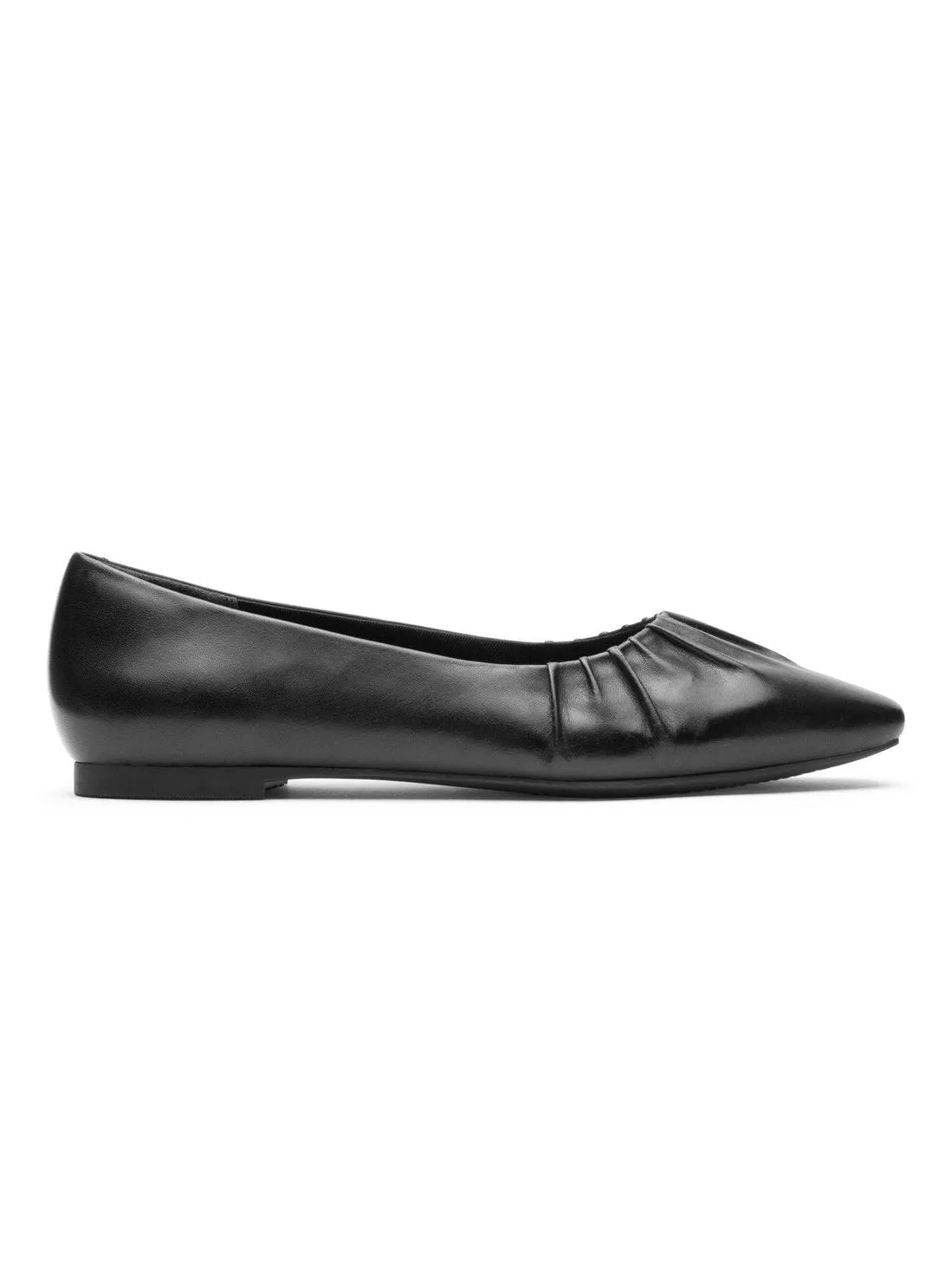 Rockport Women's Total Motion Laylani Gathered Flat Black CI8795