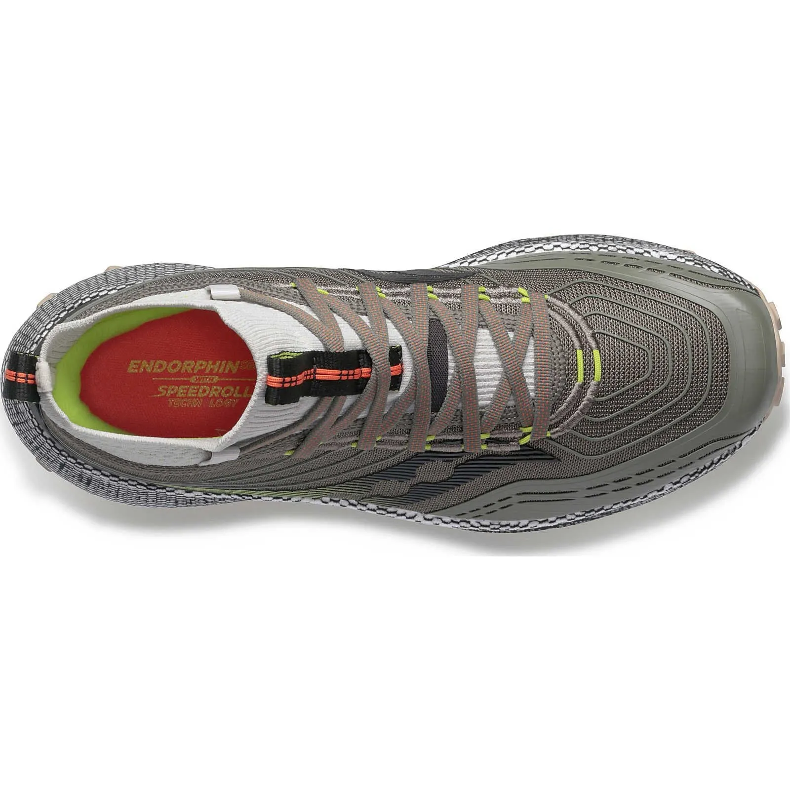 Saucony Endorphin Mid Mens Trail Running Shoes - Green
