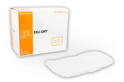 Smith & Nephew 599900412 Exu-Dry Wound Dressing, Size 10cm x 15cm