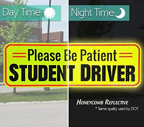 Student Driver Magnet Car Signs For The Novice Or Beginner Better Than A Decal