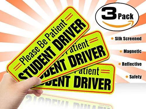 Student Driver Magnet Car Signs For The Novice Or Beginner Better Than A Decal