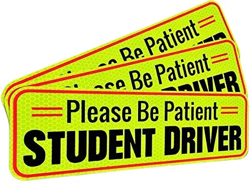 Student Driver Magnet Car Signs For The Novice Or Beginner Better Than A Decal