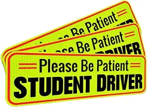 Student Driver Magnet Car Signs For The Novice Or Beginner Better Than A Decal