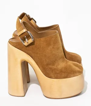 SUEDE CLOGS CASADEI