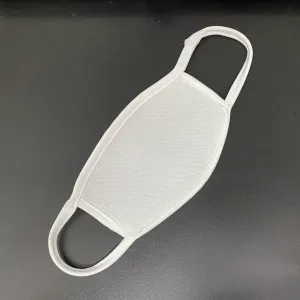 White Lycra Anti-Dust Anti Pollution Reusable Washable Wind and Dust Proof Safety Dual Filter Face Mouth Mask For Men and Women - 5 pcs