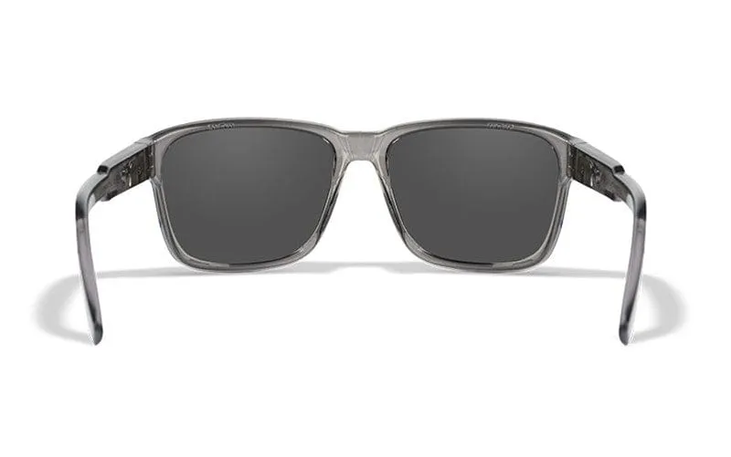 WILEY X TREK CAPTIVATE™ POLARIZED BLUE MIRROR - GLOSS CRYSTAL DARK GREY FRAME