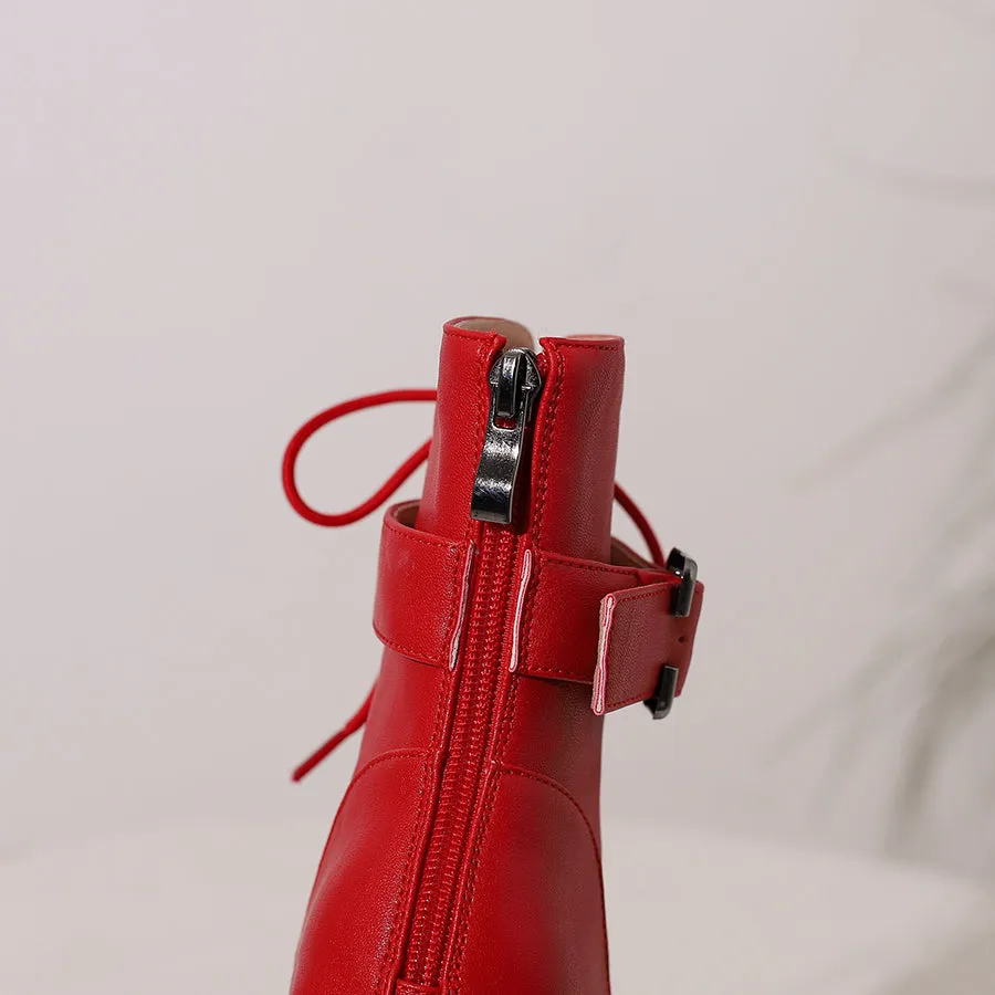 Women's 9.5cm Heel Rubber Sole Leatherette Jazz Shoes Open Toe Dance Heels Boots