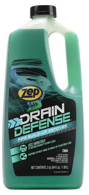 Zep ZLDC648 Build-Up Remover, Liquid, Green, Slight Characteristic, 2 qt Bottle :EA: QUANTITY: 8